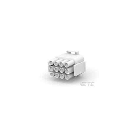 Te Connectivity Rectangular Power Connector, 12 Contact(S), Female, Crimp Terminal, Plug 1-480708-0